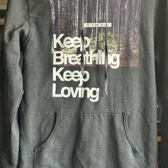 GLMR KLLS Womens Size Large Graphic Print Gray Hoodie Sweatshirt Back To School - Picture 4 of 15